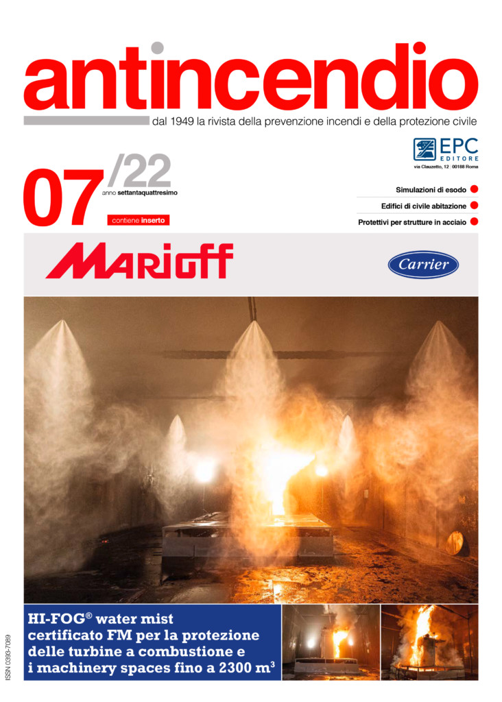 Copertina rivista Antincendio n.7/2022