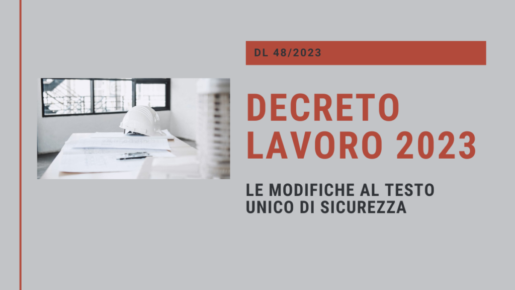 DECRETO LAVORO_modifiche TUS