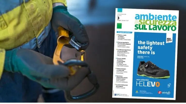 Copertina rivista Ambiente & Sicurezza sul lavoro maggio giugno 2024