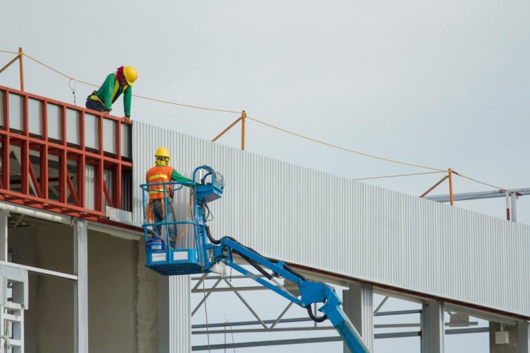 Piattaforme elevabili cantiere edilizia