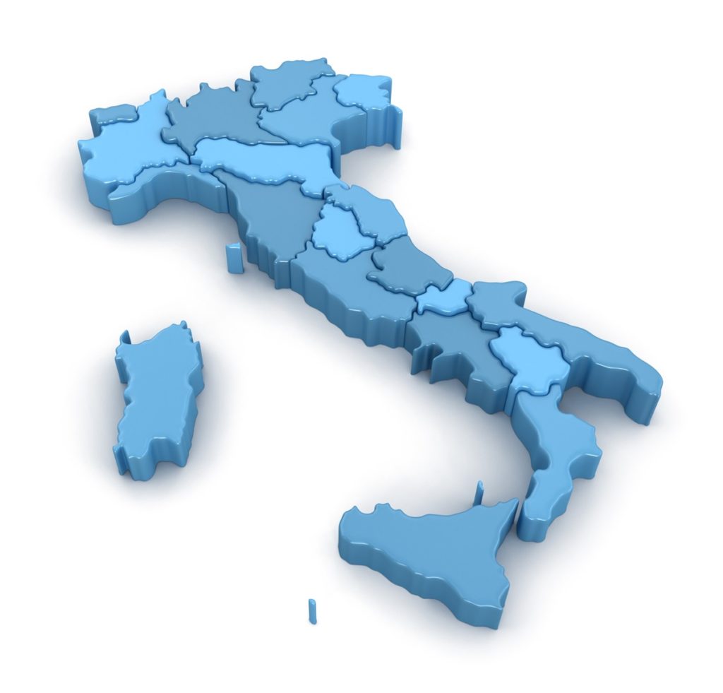 italia mappa regioni