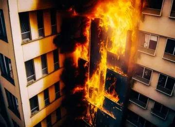 Facciate edifici civili reazione al fuoco