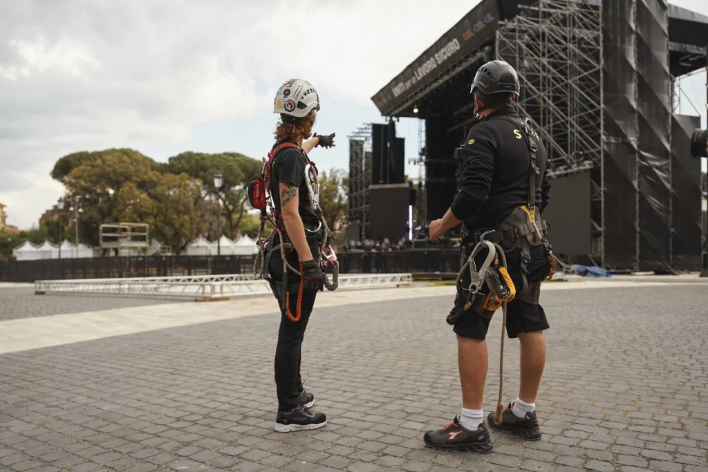 Didadora Utility supporta la Sicurezza sul lavoro per gli operatori del concertone del primo maggio