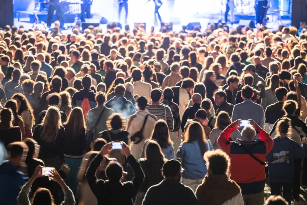 folla al concerto