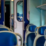 Interno di una carrozza ferroviaria utilizzata per lo studio sulla qualità dell’aria indoor