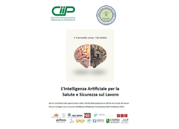 Copertina eBook CIIP sull’intelligenza artificiale e sicurezza nei luoghi di lavoro