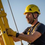 Scala di appoggio portatile per uso specifico, norma UNI 10401:2025 (Immagine generata con IA)