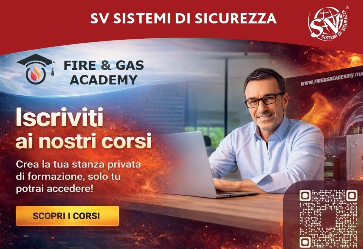 SV Sistemi di Sicurezza lancia la piattaforma Fire&Gas Academy