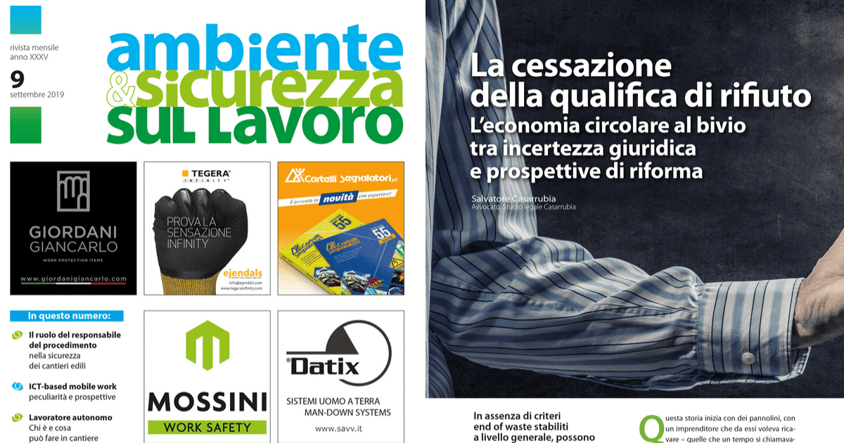 La cessazione della qualifica di rifiuto: tra incertezza giuridica e prospettive di riforma