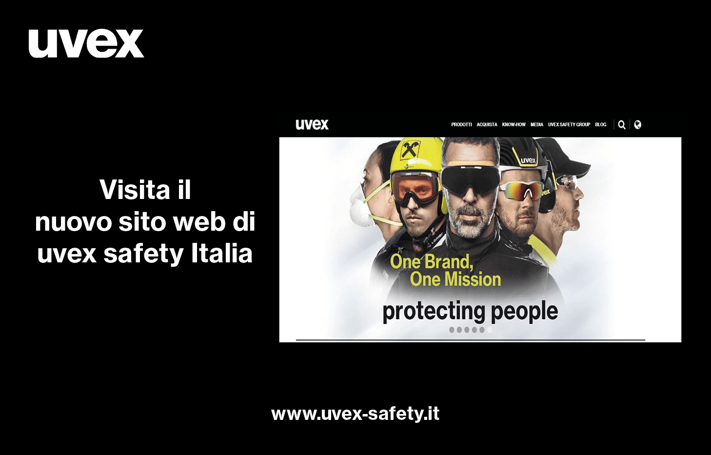 Uvex Safety Italia lancia il suo nuovo sito web